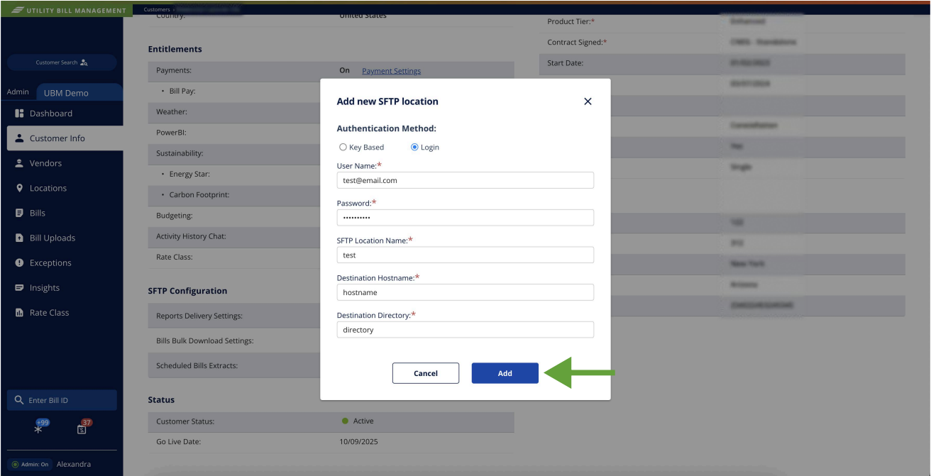 Login Configuration Setup