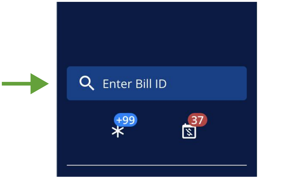 Bill ID Search Input