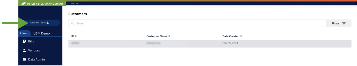 Customer Search Button