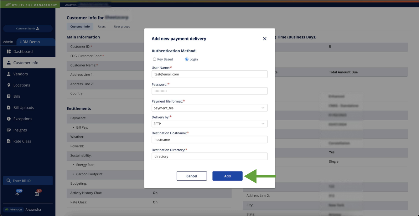 Login Configuration Setup