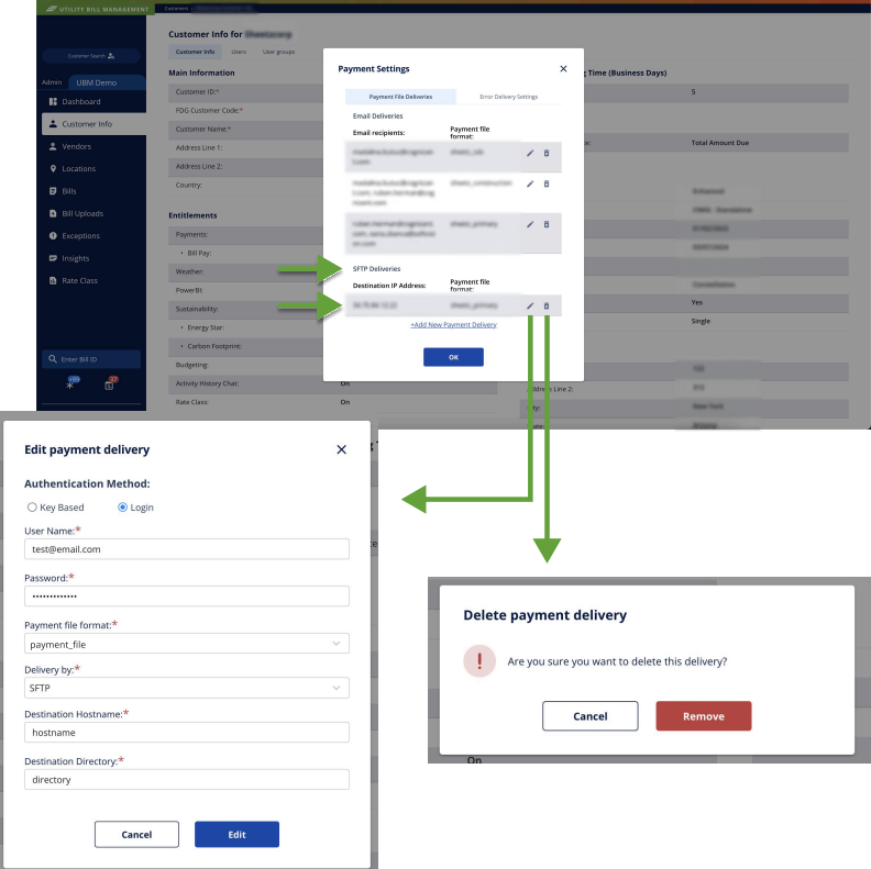 Edit and Delete Configurations