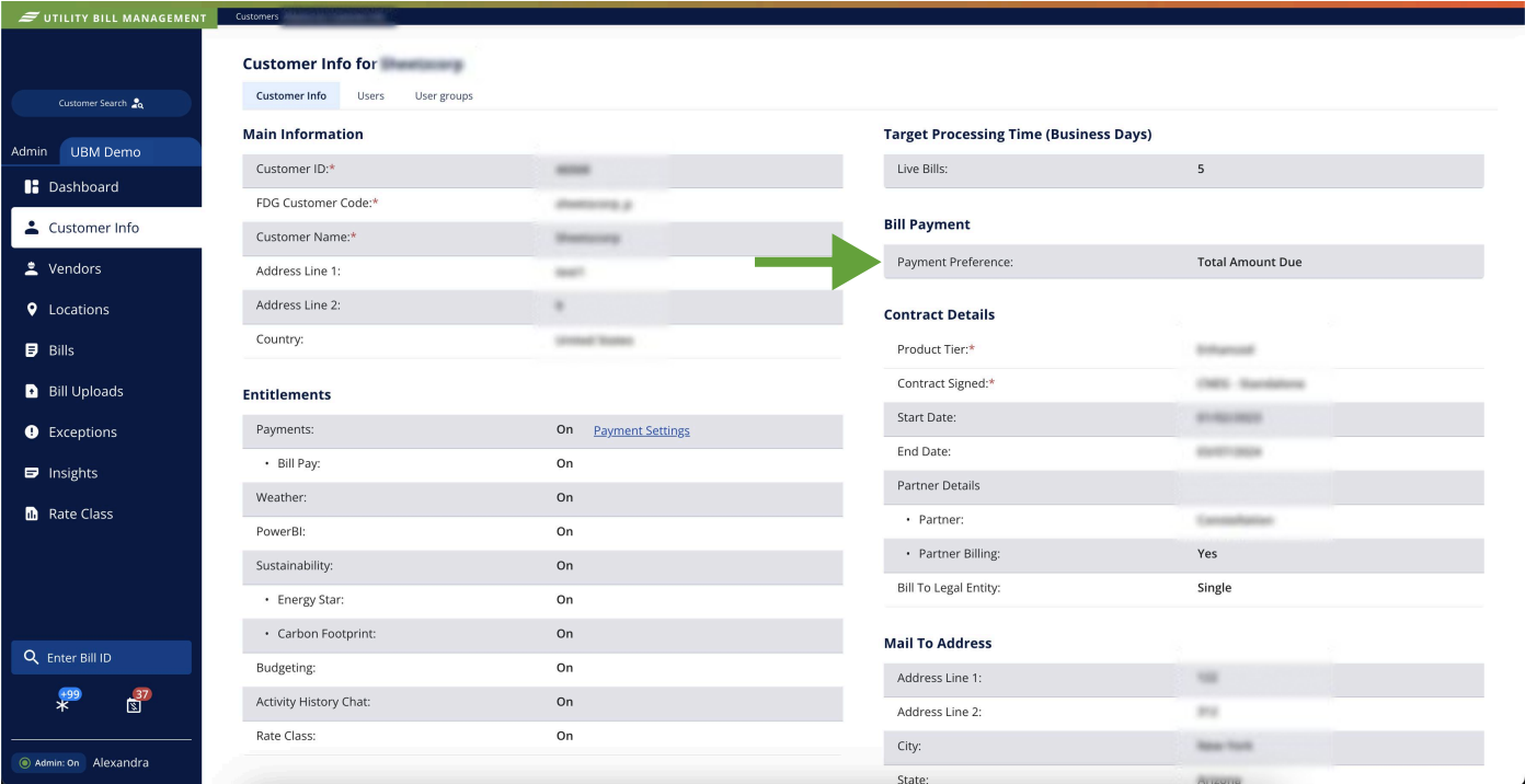 Payment Preference Settings