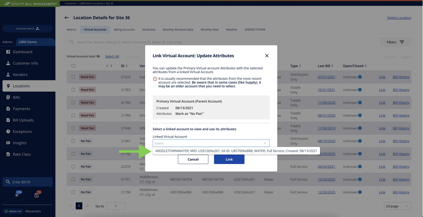 Optional attribute update step